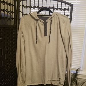 Alexander Julian Mens Gray Hooded Shirt